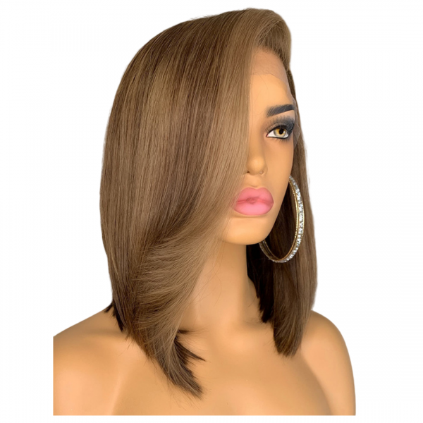 Kindel Straight wig natural ombre side view